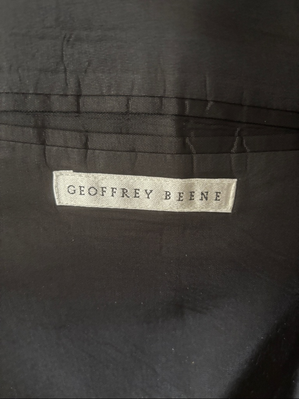 Big and Tall Men's 2 pc. Charcoal Pinstripe suit 100% wool Geoffrey Beene. - Picture 5 of 10